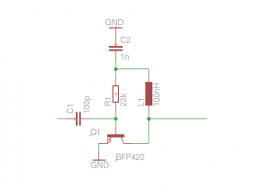 Simple BFP420 LNA 