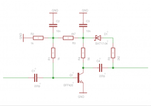 Stabilized BFP420 LNA