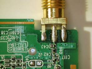 Option B: Mount RPSMA PCB Edge Connector