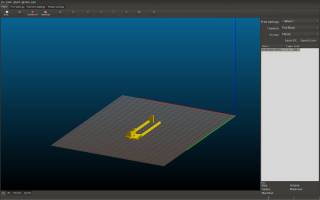 Slic3r Screenshot - Slicing a part of the ADSB-1090 Antenna Combo model (3D View)