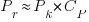 P_{r} \approx P_{k} * C_{P}